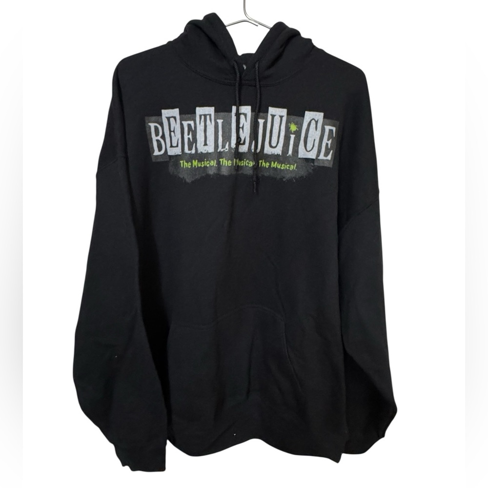Beetlejuice Play The Musical Horror Men’s XXL Black Hoodie MINTY